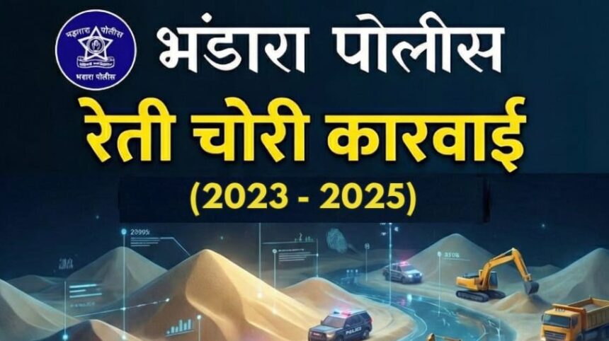 Bhandara Illegal Sand Mining case: police action seizing assets worth Rs 104 crore