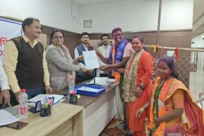 नगरपरिषद निवडणुकीत भाजपचे प्रशांत पाटील विजयी झाल्यानंतरचा आनंदोत्सव