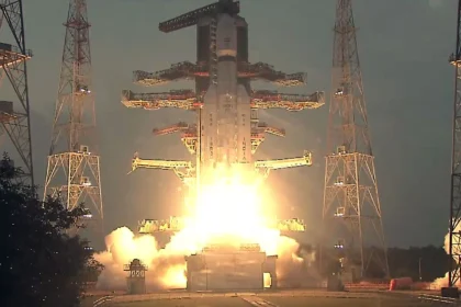 ISRO rocket launch during the Anvesha satellite mission that failed due to a technical glitch in the third stage.